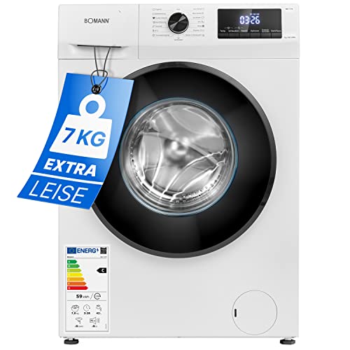 Bomann® Waschmaschine 7kg | max. 1400 U/min | 10 Jahre Motor-Garantie...
