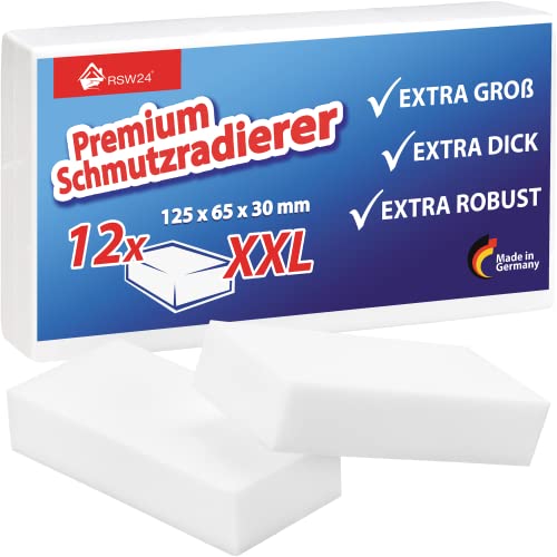 RSW24® 12 Stück Schmutzradierer PREMIUM XXL EXTRA Groß -...