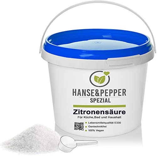 Hanse&Pepper Gewürzkontor 5kg Zitronensäure in Lebensmittelqualität...