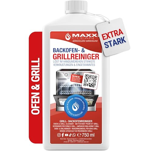 MAXXI CLEAN | Backofen & Grillreiniger - das Original | 750 ml Gel...