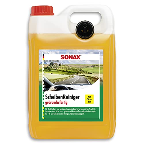 SONAX ScheibenReiniger gebrauchsfertig mit Citrusduft (5 Liter)...