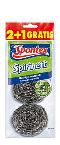 Spontex Spirinett Edelstahlspiralen, ideal für hartnäckigen Schmutz...