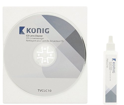 König TVCLC10 CD-Linsenreiniger mit 20 ml Reinigungsflüssigkeit