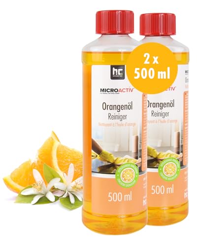 MICROACTIV Orangenöl Reiniger Konzentrat 2 x 500ml - Allzweckreiniger...