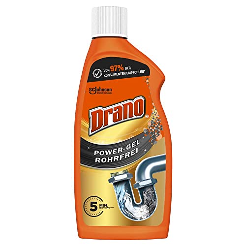 Drano Power Gel Rohrfrei Abflussreiniger, Rohrreiniger, für Küche...