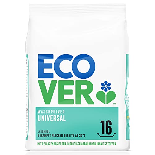 Ecover Waschpulver Konzentrat Lavendel (1,2 kg / 16 Waschladungen),...