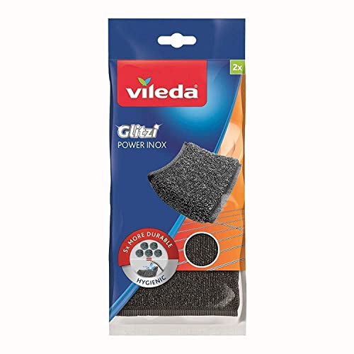 Vileda Glitzi Power Inox, Stahlschwamm gegen hartnäckige...