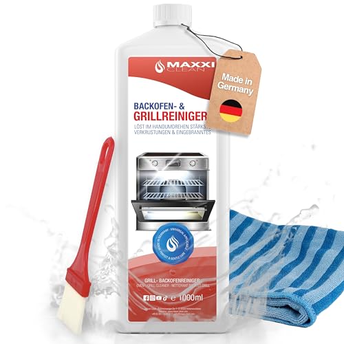 Maxxi Clean | Backofen,- und Grillreiniger Komplettset | 1.000 ml Gel,...