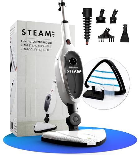 Steam-It 2-in-1 Dampfreiniger | 7 Aufsätze | Für Boden, Teppich und...