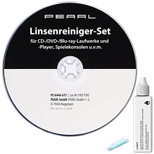 PEARL Reinigungs CD: Linsenreiniger-Set für...