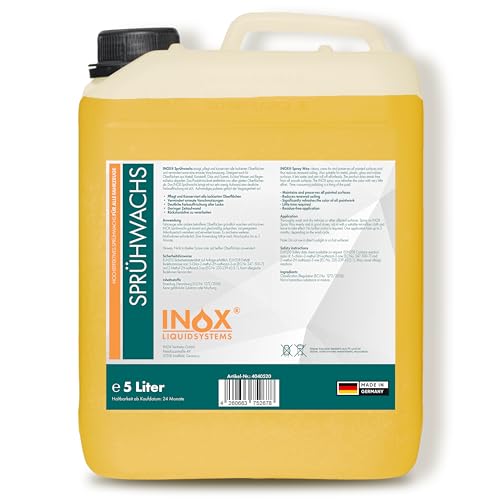 INOX® - Premium Sprühwachs 5L Kanister mit sofort Abperleffekt |...