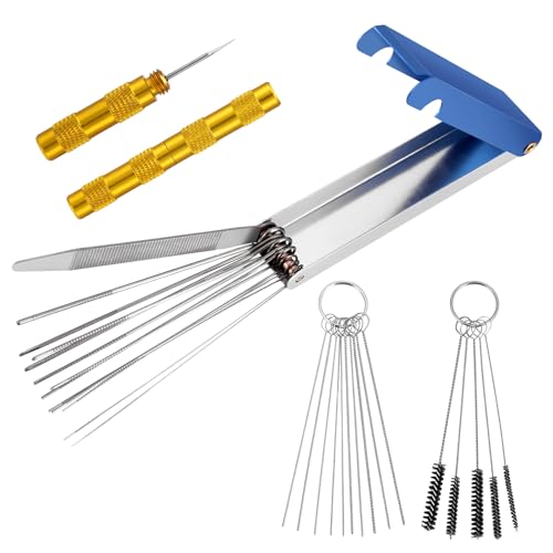 Lvefyti Vergaser Reinigungs Set,13 Reinigungsset + 10 Reinigungsnadeln...