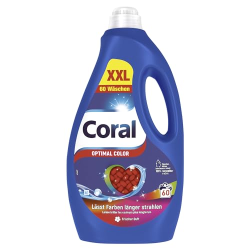 Coral Colorwaschmittel Optimal Color XXL Flüssigwaschmittel für...