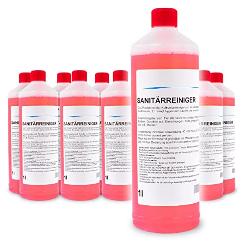 12 x 1 Liter Sanitärreiniger | löst aktiv Kalk- & Verschmutzungen |...