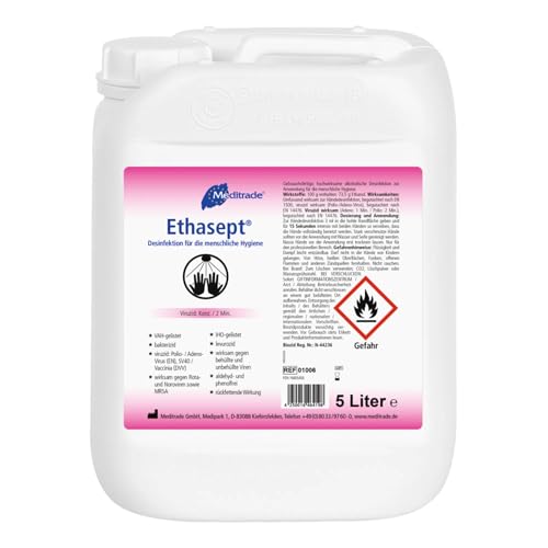 Meditrade Ethasept Desinfektionsmittel 5 Liter für Hand Hände,...