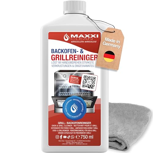 MAXXI CLEAN | Backofen & Grillreiniger - das Original | 750 ml Gel und...