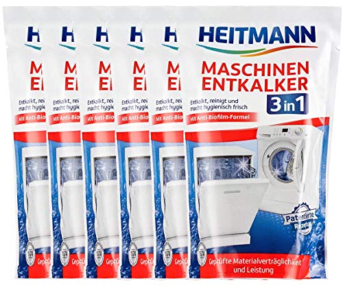 HEITMANN 3-in-1 Maschinen-Entkalker: Waschmaschinen und...