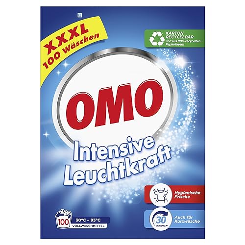 Omo Waschmittel XXXL Vollwaschmittel für intensive Leuchtkraft und...