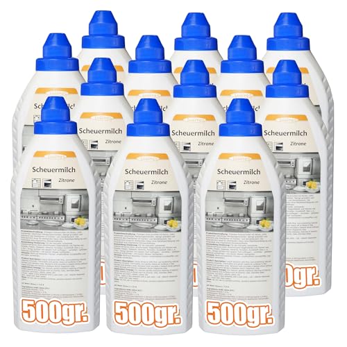 Lorito Scheuermilch Zitrone 12x 500 ml, zur Reinigung von Keramik,...