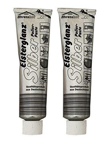 2 x 150ml Elsterglanz Original Silber Polierpaste Silberpflege,...