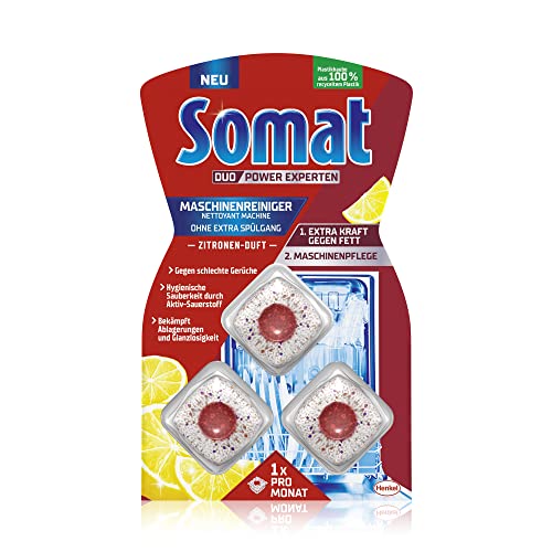 Somat Maschinenreiniger Tabs Anti-Fett (3 WL), Spülmaschinenreiniger...