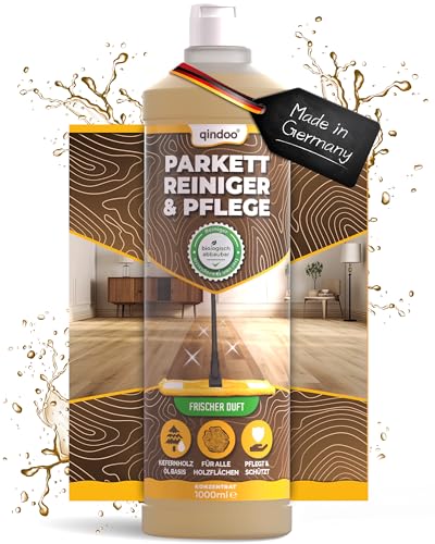 Qindoo Parkettreiniger Parkettpflege, 1 Liter Holz Reiniger I...