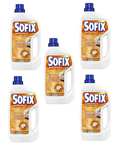 SOFIX Laminatreiniger, Bodenreiniger, 5er Pack (5 x 1 Liter), für...