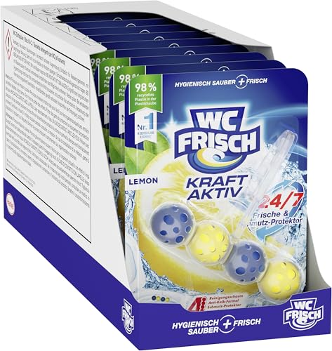 WC Frisch Kraft Aktiv Duftspüler Lemon (10er Pack), WC Reiniger sorgt...