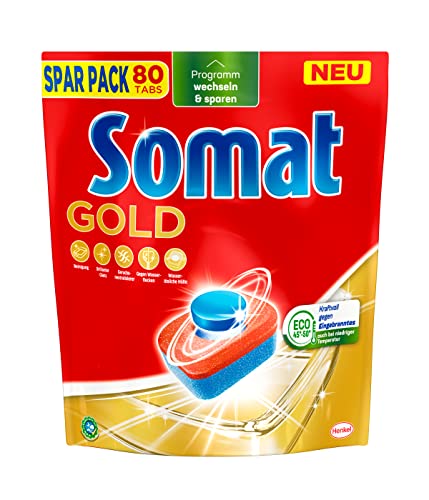 Somat Gold Spülmaschinen Tabs (80 Tabs), Geschirrspül Tabs für...