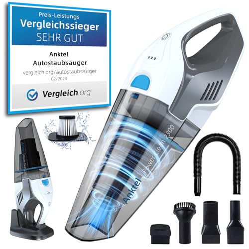 Anktel Handstaubsauger Testsieger 14,8V 9700Pa mit Ladestation...