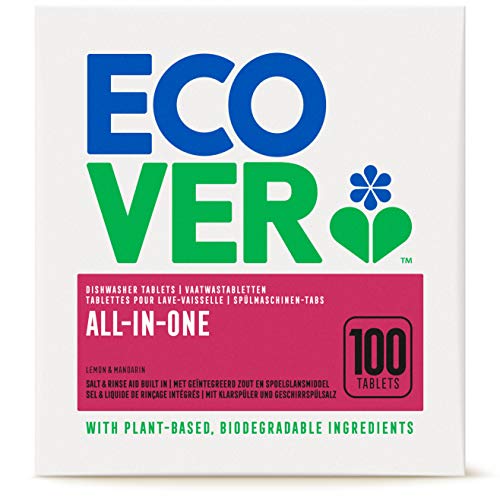 Ecover All-In-One Spülmaschinen-Tabs Zitrone & Mandarine (100...