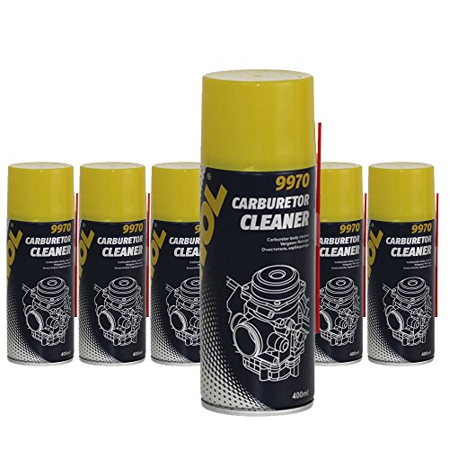 MANNOL 6 x 400ml 9970 Carburetor Cleaner/Vergaser- Drosselklappen-...