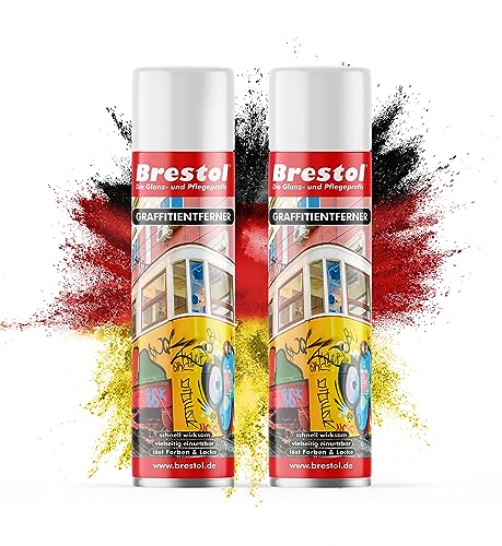 BRESTOL® GRAFFITI ENTFERNER 2x 400 ml Spray - Graffitilöser...