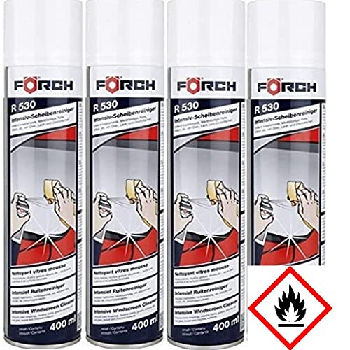 4x Förch 6100-1600 Intensiv-Scheibenreiniger-Schaum R530, 400 ml