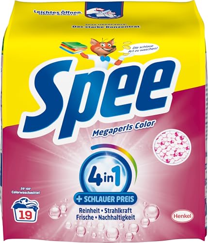 Spee Megaperls Color Waschpulver (19 Waschladungen), Colorwaschmittel...