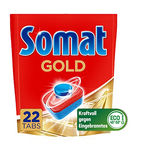Somat Gold Spülmaschinen Tabs (22 Tabs), Geschirrspül Tabs für...