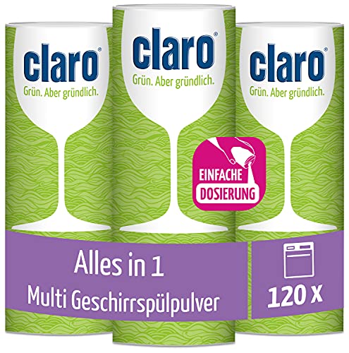 Claro Multi Alles-in-1 Geschirrspül-Pulver - Phosphatfrei &...