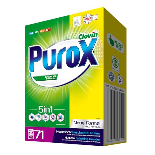 PUROX UNIVERSAL (71 WL) Waschpulver im Karton Waschmittel 5 kg