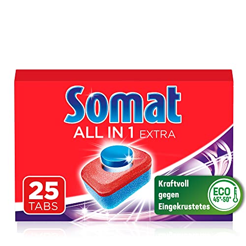 Somat All in 1 Extra Spülmaschinen Tabs (25 Tabs), Geschirrspül Tabs...