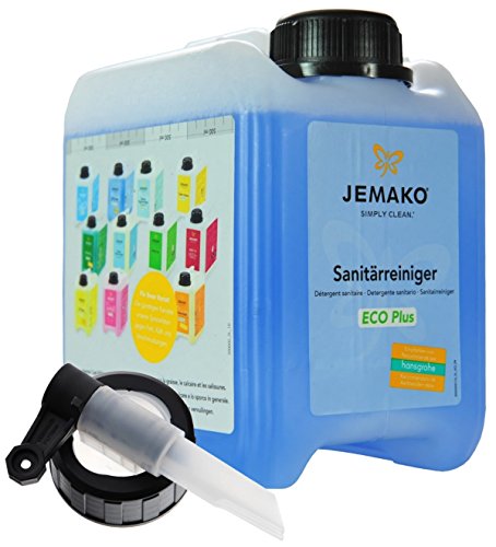 Jemako Sanitärreiniger ECO Plus, 2 Liter Kanister inkl. Auslaufhahn