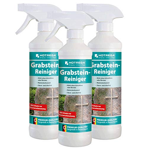 HOTREGA Grabstein Reiniger 500 ml - Grabreiniger, Steinreiniger,...