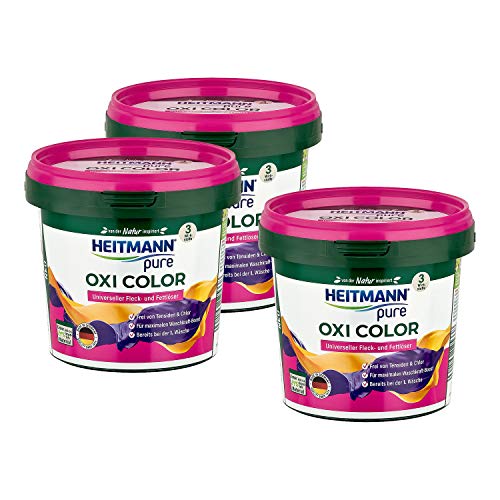 HEITMANN pure Oxi Color: Extra starker Fleckenlöser für Buntwäsche...