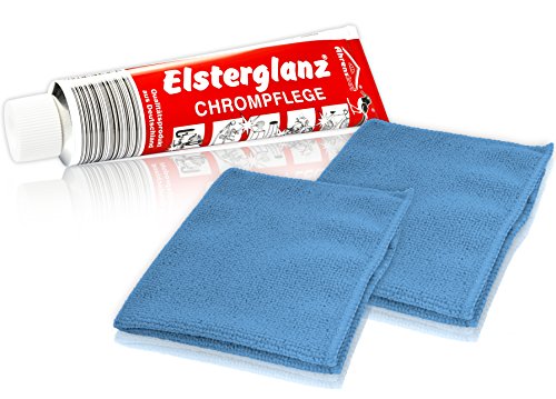 Helmecke & Hoffmann * Elsterglanz Chrom-Pflege XXL-Tube 150 ml + Zwei...