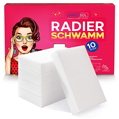 INNOSOL Premium Schmutzradierer Set I 10 Stück Magic Eraser I Das...