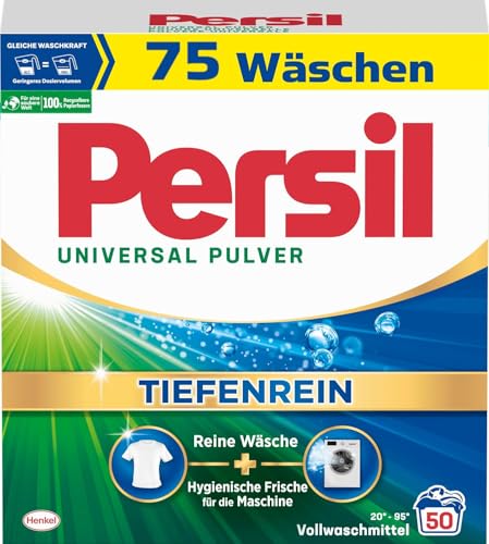 Persil Universal Pulver Tiefenrein Waschmittel (75 Waschladungen),...