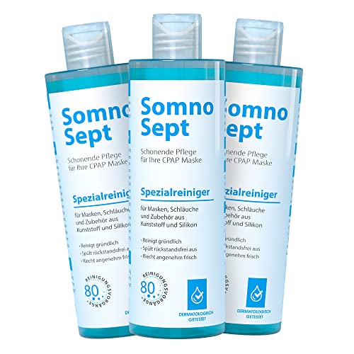 SomnoSept - 3 x 400 ml Flasche - Spezialreiniger - CPAP-Masken Pflege...