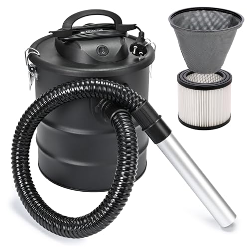 Sellnet Aschesauger 15L Kaminsauger 1200W + Blasfunktion + DUAL Filter...