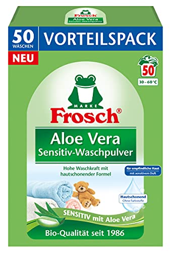 Frosch Sensitiv-Waschpulver, Pulver (50WL), Waschmittel für...