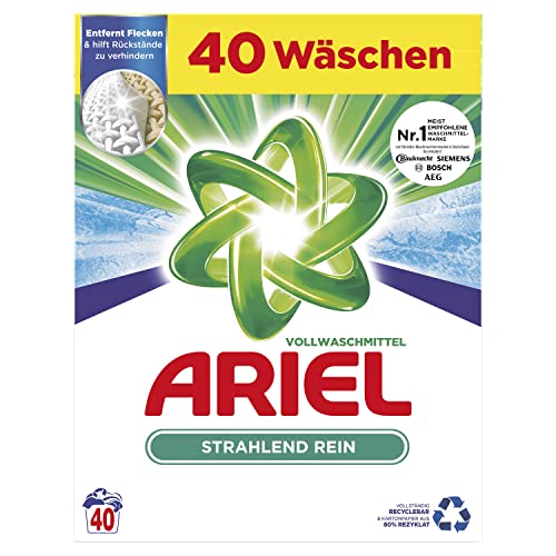 Ariel Waschmittel Pulver, Waschpulver, Vollwaschmittel, 40...