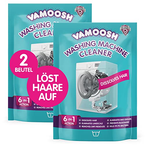 Vamoosh 6-in-1 Waschmaschinenreiniger, löst Haare, beseitigt...
